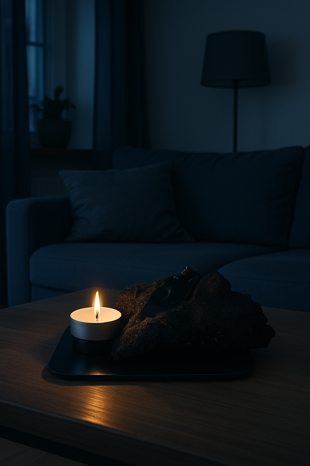 Kertastjaki fyrir eitt kerti