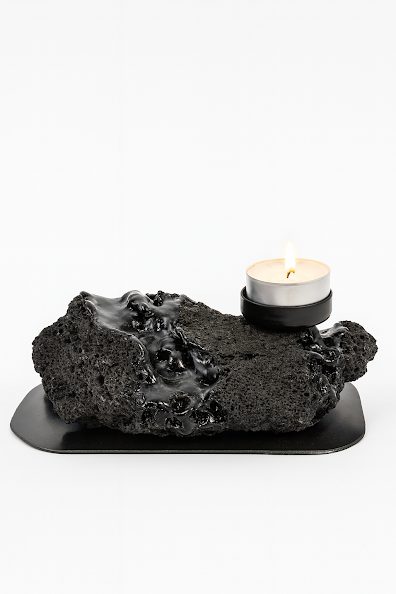 Kertastjaki fyrir tvö kerti