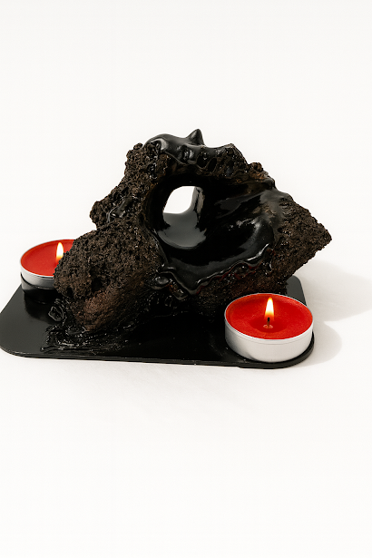 Kertastjaki fyrir tvö kerti