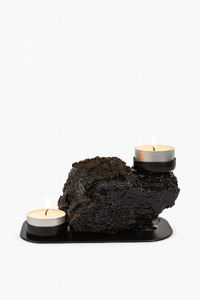 Kertastjaki fyrir tvö kerti