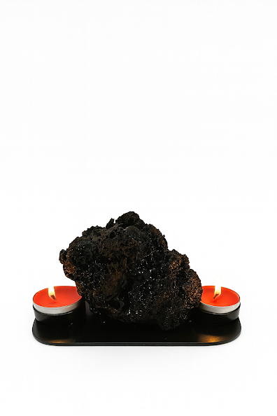 Kertastjaki fyrir tvö kerti