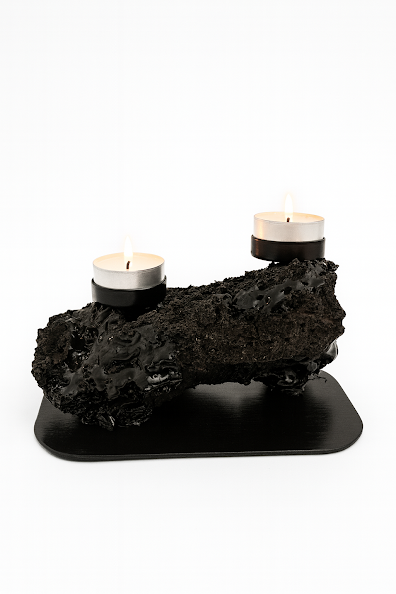 Kertastjaki fyrir tvö kerti