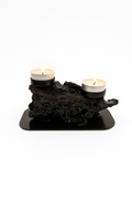 Kertastjaki fyrir 2 kerti - Candleholder for 2 tealights