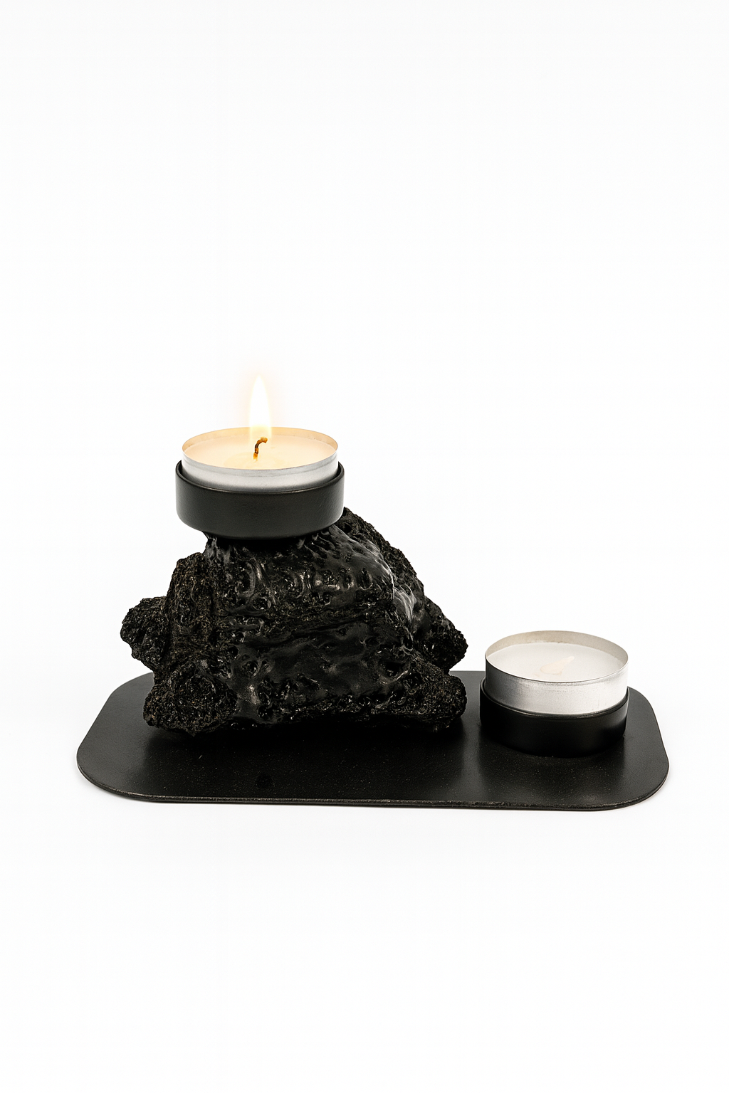 Kertastjaki fyrir 2 kerti - Candleholder for 2 tealights